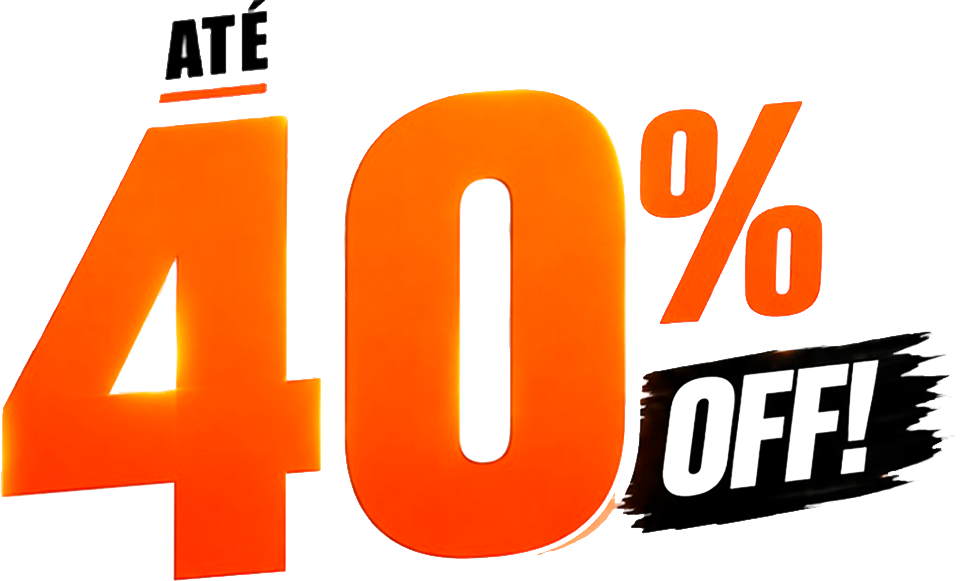 Até 40% OFF