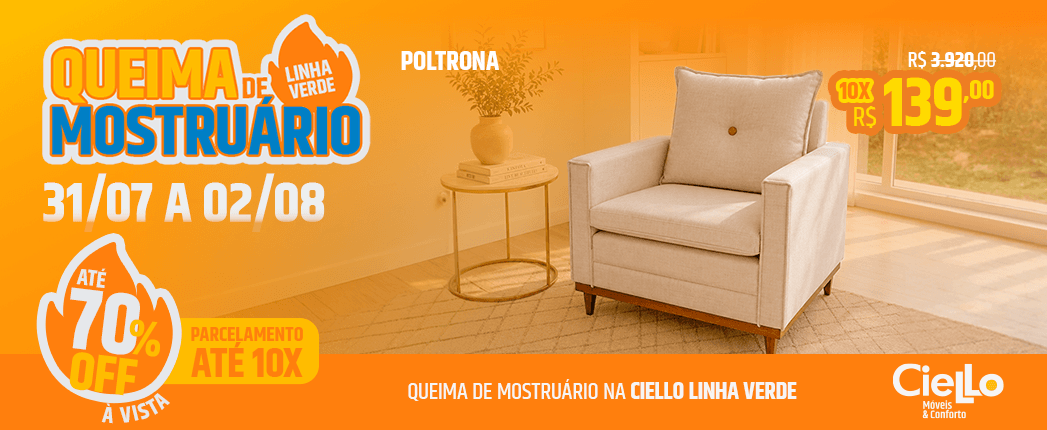 Banner oferta de poltrona